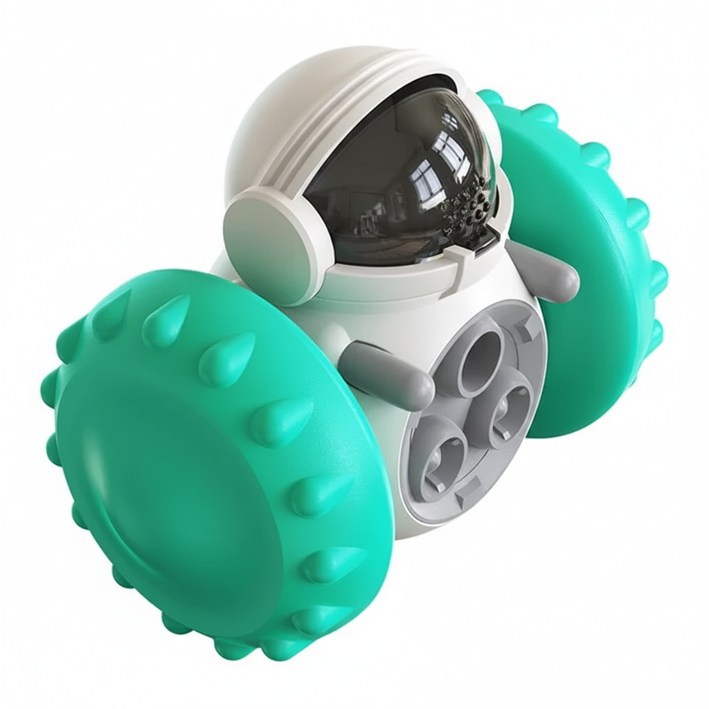 Robot Interactivo 2 en 1: Comedero Lento y Juguete de Inteligencia